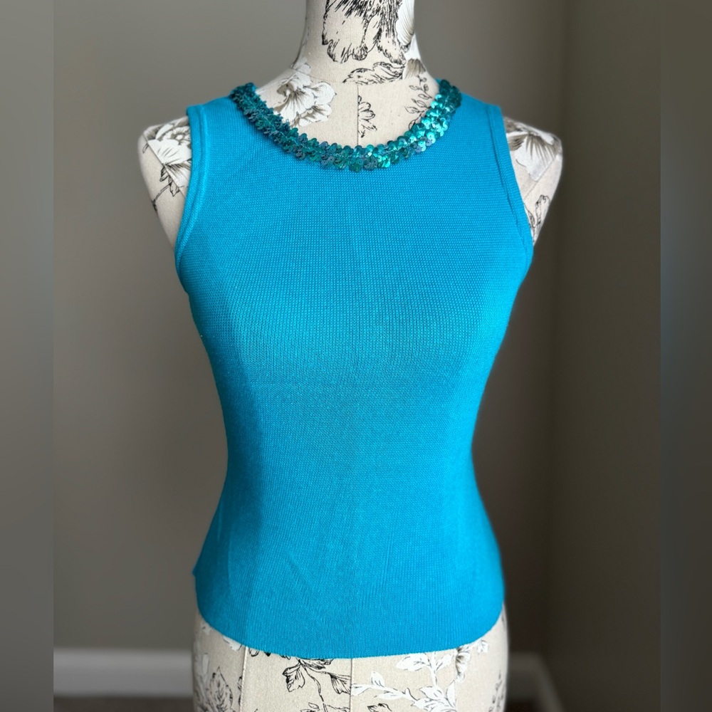 Vintage 90s Feminine Glam Sequined Blouse